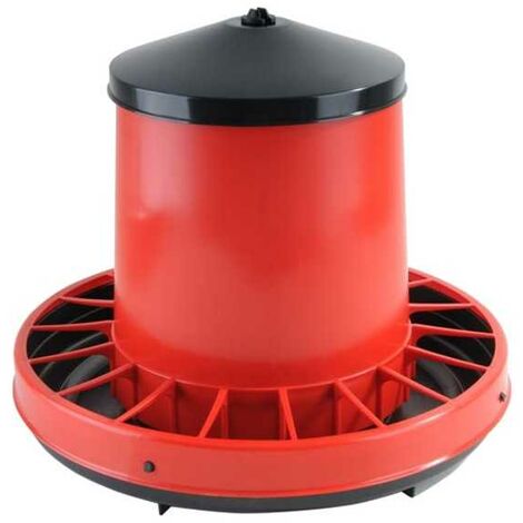 Mangeoire pour poulets en plastique Venere, 39 cm de long, 33 cm de haut, 8 kg