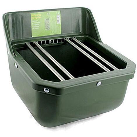Mangeoire profonde de qualité supérieure pour poulains avec grilles 9 litres