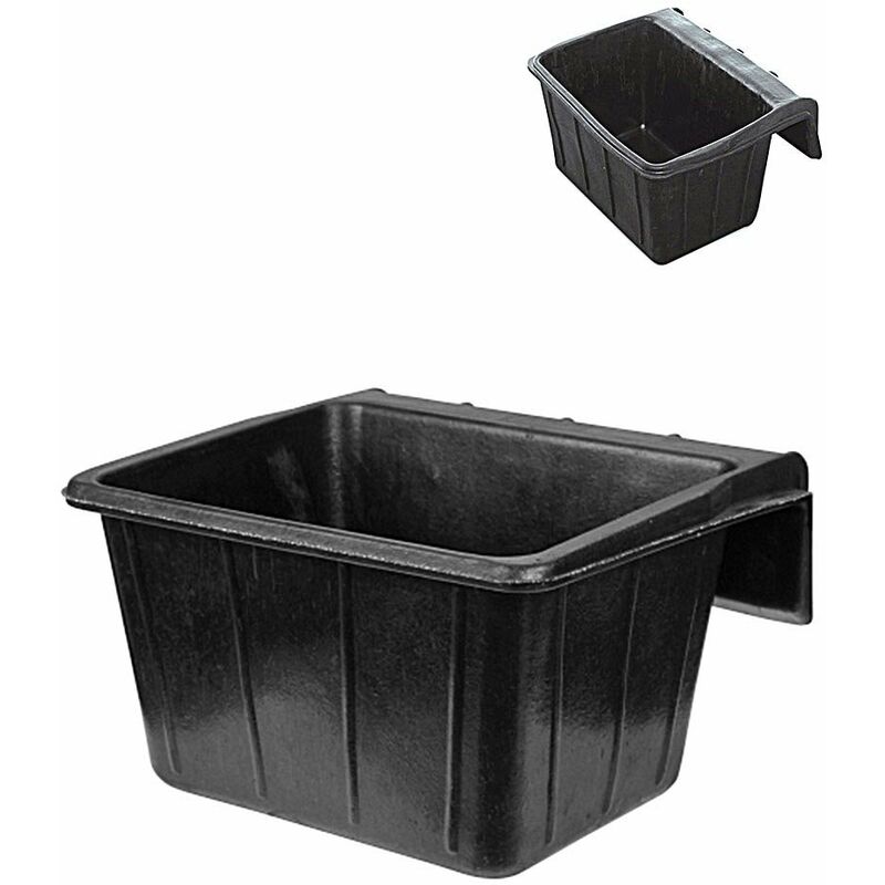 Mangeoire rectangulaire pour chevaux en caoutchouc anti-chocs