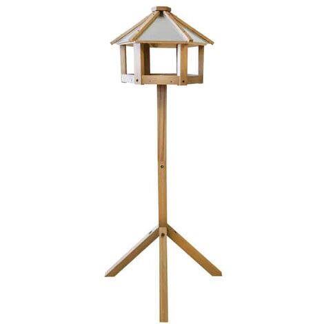 Mangeoire sur pied en chêne. Naturel. Marque : Esschert Design. Réf. : FB434 - Naturel