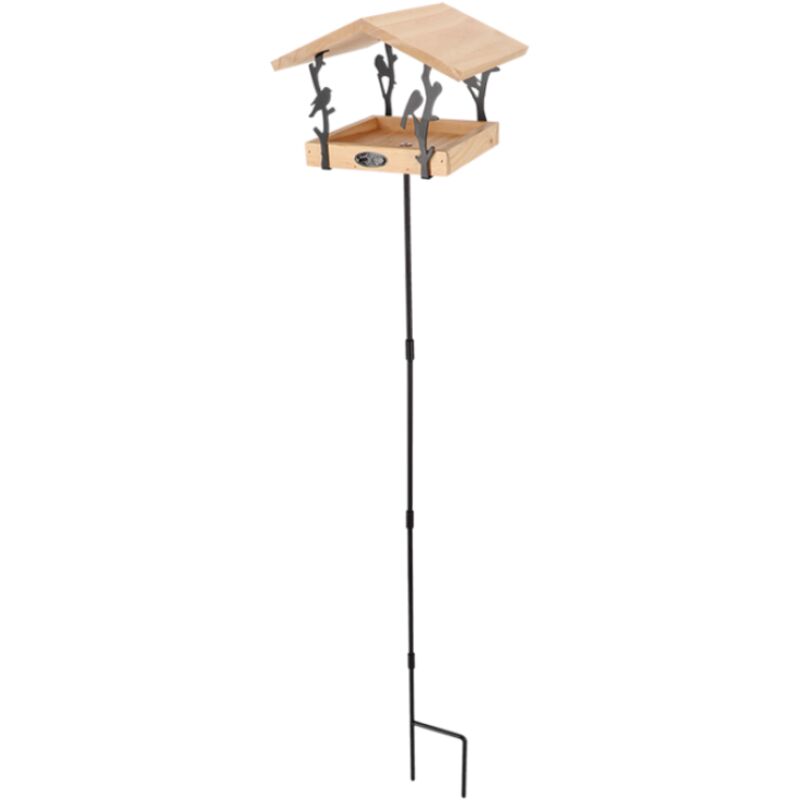 Mangeoire sur pique en Pin et fer