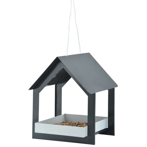 Nichoir pour oiseaux à suspendre à l'extérieur, maisons de nidification  pour colibris pour l'extérieur avec corde, cabane/nid confortable pour  oiseaux sauvages Audubon Finch Canary Song Sparrow, lot de 2 (forme de  cabane) 