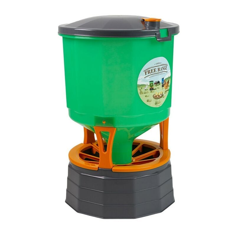 Suinga - Mangeoire transparente pour poulets 21 kg, 40x62 cm