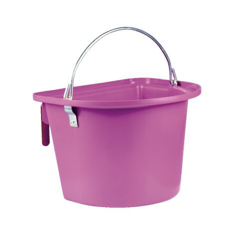 Mangeoire violette avec anse et crochets de suspension