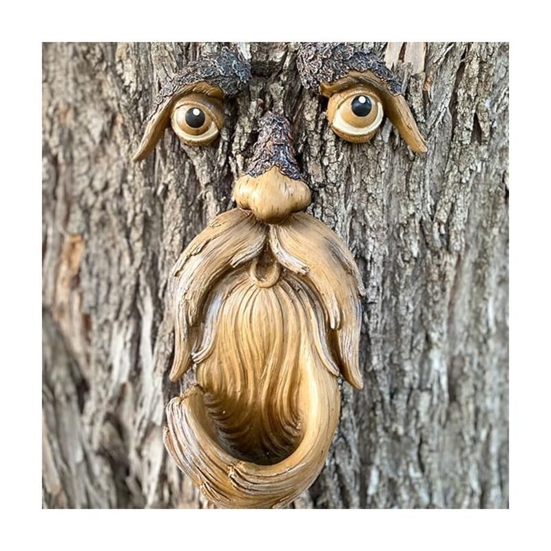 Linghhang - Mangeoires à oiseaux uniques en résine pour extérieur et intérieur, décoration de jardin