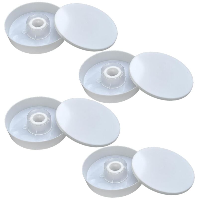 Gotrays - Mangeoires pour abeilles blanches, 4 pièces, mangeoires en plastique pour ruches, équipement d'alimentation pour apiculture