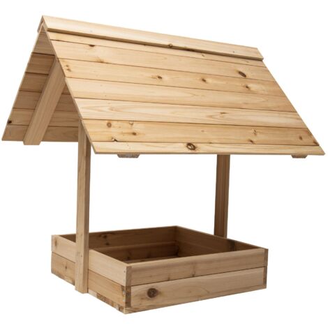 Mangiarifiuti in legno per polli 70 x 60 x h 70cm
