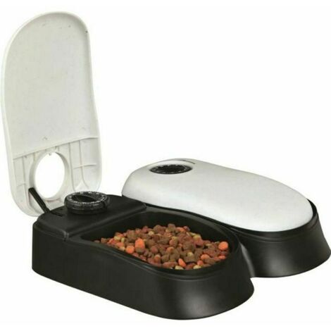 Mangiatoia automatica Trixie Bianco Nero Acrilico Plastica