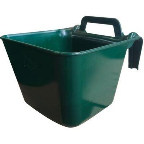 MANGIATOIA CAVALLI STACCIONATA PORTATILE  PLASTICA CM 40X30 H.CM 25