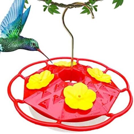 Mangiatoia per colibrì da appendere all'esterno, confezione da 2, mangiatoia per colibrì da esterno, a prova di perdite, facile da riempire