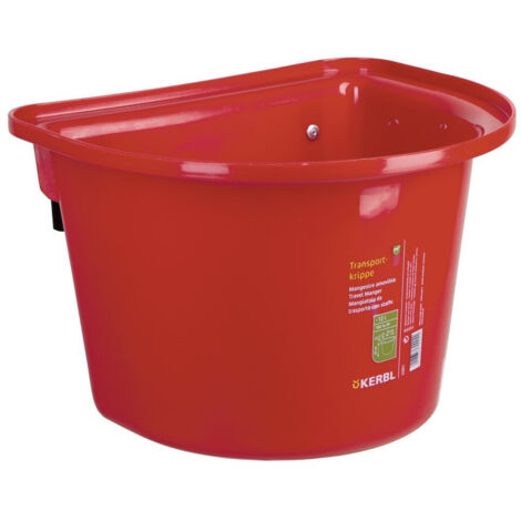 Mangiatoia per porte senza maniglia di trasporto - 12 litri colore rosso