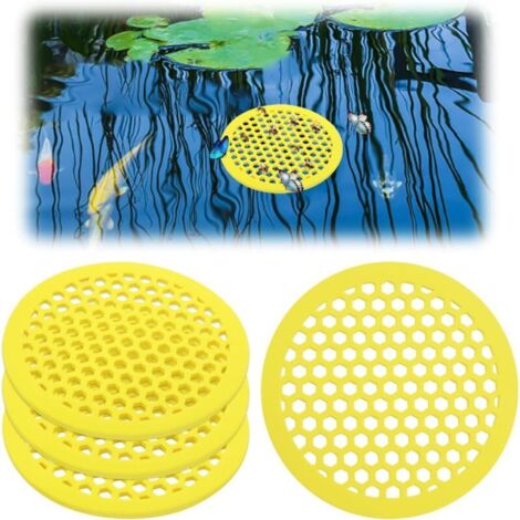 Mangiatoie rotonde per api KZQ da 4 pezzi, abbeveratoi per api, tazze per api da giardino, mangiatoie per api da esterno, tazze per il bagno delle api da giardino