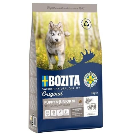 Mangime Bozita Original per Cani Cuccioli e Giovani XL con Agnello, Pollo e Riso, 12 kg