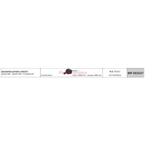 Mango acelerador para desbrozadora de ruedas BLUE BIRD Speed 4BS 4HO 001637