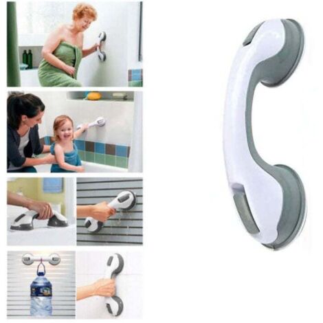 Mango con ventosa, pasamanos móvil, mango de seguridad, soporte de baño, mango de ducha, mango de seguridad para cabina de ducha, puerta de vidrio, ventana