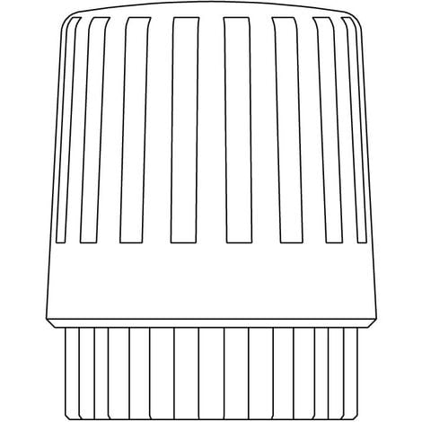 Mango de ajuste manual OVENTROP conexión roscada M 30 x 1,5 - Blanco - 1012565