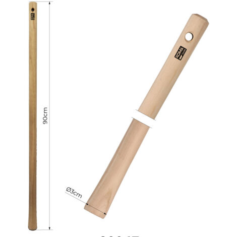 Mango De Azada Madera De Eucaliptus 90x3cm AMA9030 Koma Tools