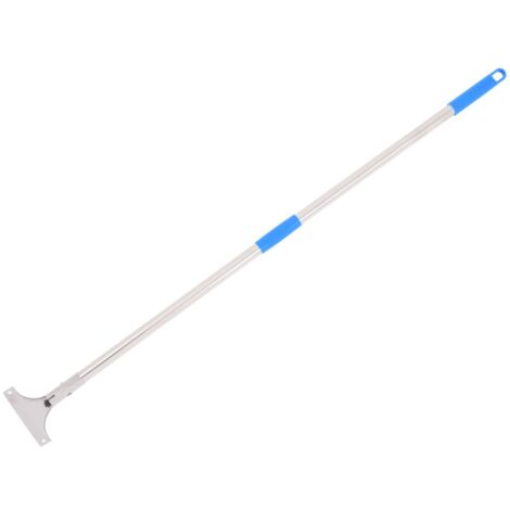 Mango de escobilla de goma para suelos acero plástico 119,5 cm