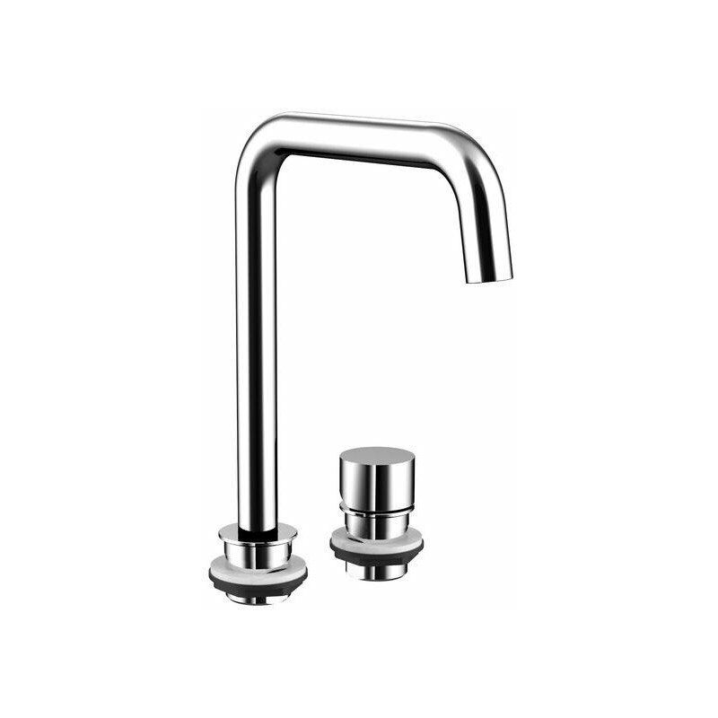 

Mango de lavabo con 2 orificios para lavabo de 800 mm cromado - Emco