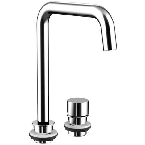 Mango de lavabo con 2 orificios Emco para lavabo de 800 mm cromado