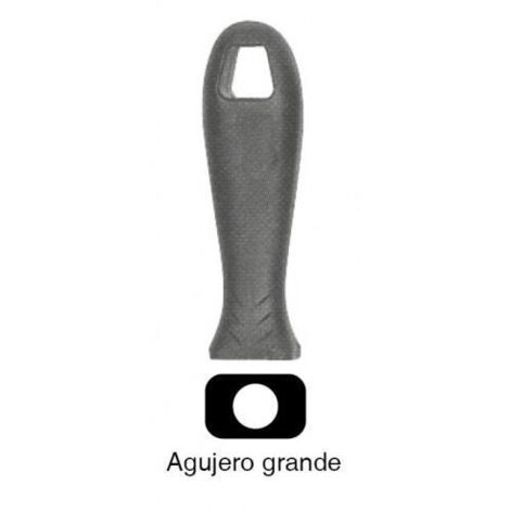 Mango de lima PLÁSTICO NEGRO grande ERIZO con agujero de 8 mm