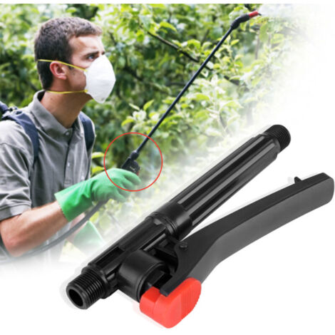 Mango de pistola rociadora, interruptor de manija de rociador de gatillo de jardín para control de malezas de jardín