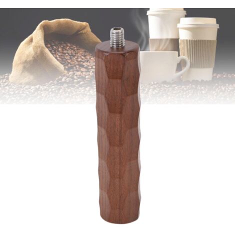 Mango de portafiltro de madera de nogal M10 para máquinas de café  Pieza de repuesto para modelos sin fondo y sin fondo