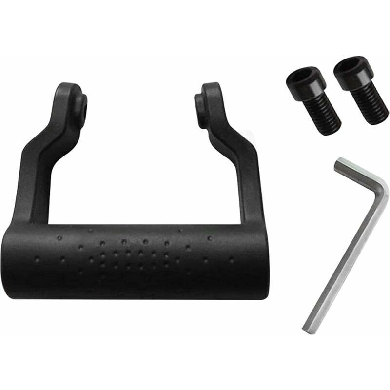 Mango de repuesto para amoladora angular de 8 mm de diámetro, herramienta auxiliar de pulido de plástico, agarre antideslizante y amortiguador (negro)