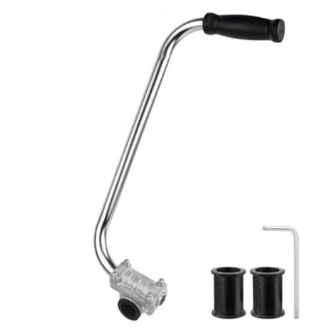 Mango ergonómico para cortacésped, extensor con soporte de abrazadera, multifuncional para césped y jardín.