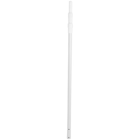 Mango extensible de aluminio para skimmer y red de limpieza de piscinas (47,8-118 pulgadas)