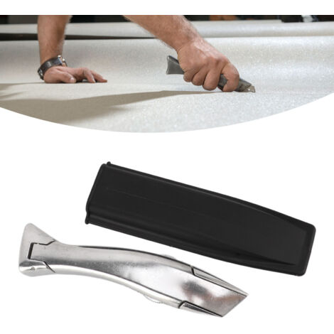 Mango para cortador de plástico PVC – Agarre cómodo, aleación de aluminio, interfaz para virutas para cambios rápidos de cuchillas – 184 g
