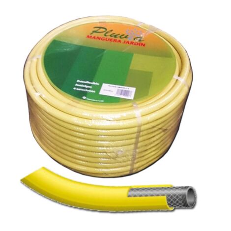 Manguera Amarilla Agrícola Pluvia Ent. AMR 25x50 Rollo 1" 25x29