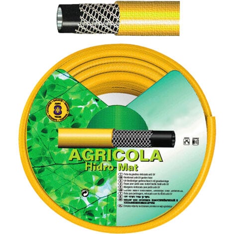 Manguera Amarillo Hidro Mat 15 Mm. - 5/8" Rollo 50 Metros