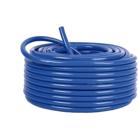 Manguera compresor azul reforzada PVC 50 metros                 Medida Interior 8 mm - Medida Exterior 12 mm
