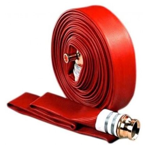Manguera Contraincendios Roja.45 mm racorada