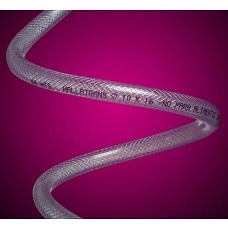 Manguera cristal ESPIROFLEX reforzada 50m. 8x14mm.
