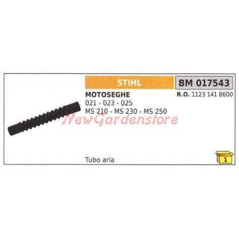 Manguera de aceite STIHL para motosierra 021 023 025 MS 210 230 250 017543