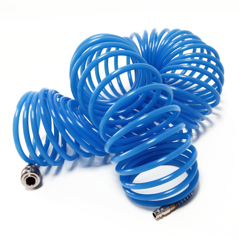 

Manguera de aire comprimido en espiral PE 15m 5x8mm Acople rápido 1/4' Anti-torsión Aire a presión
