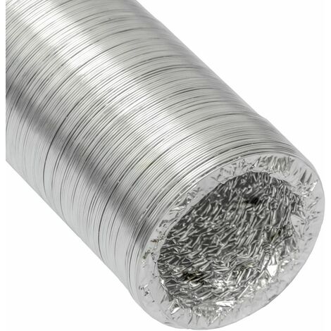 Manguera de Aluminio del conducto de aire de ventilación Ø100mm Tubo flexible 10m resistente al calor de eyepower - silber