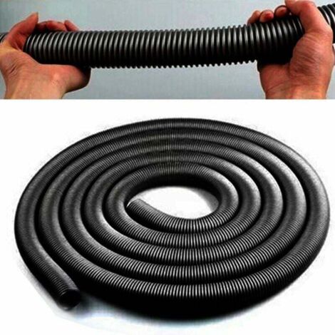 Manguera de aspiradora de 3 metros, flexible de 32 mm, negra, talla única
