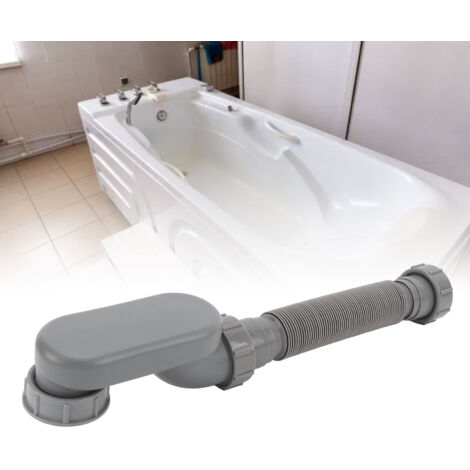 [Manguera de desagüe para bañera] Juego de 5 piezas, manguera de PVC flexible e inodora de 3,8 cm (1 1/2 pulgadas) de largo para bañeras y duchas.