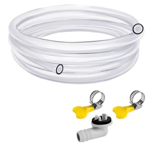 Manguera de drenaje portátil para aire acondicionado de 3 metros (10 pies), kit para aire acondicionado, con conector de 3/5 de pulgada.