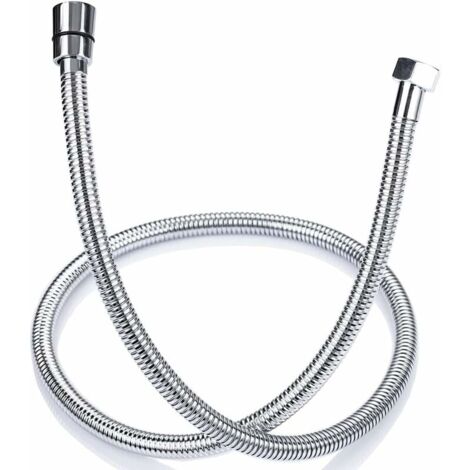 Manguera de ducha antitorsión de acero inoxidable YMYNY de 1,2 m, conector estándar universal G 1/2 para baño.