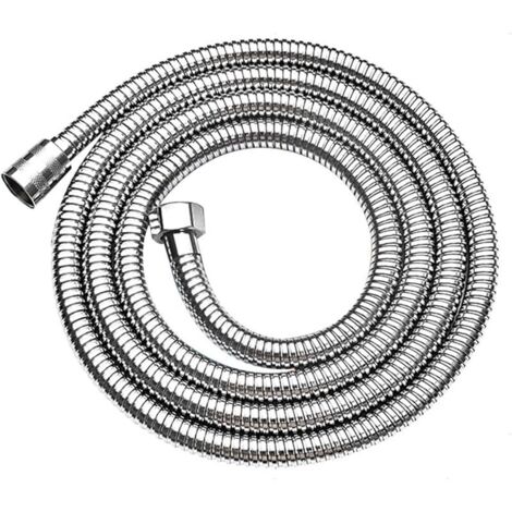 Manguera de ducha de 1,5 m, con doble protección antitorsión, resistente a la corrosión y de acero inoxidable.