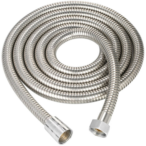Manguera de ducha extralarga de 200 cm (79 pulgadas), tubo flexible de acero inoxidable, para ducha de mano, manguera de repuesto con conexión de latón, impermeable.