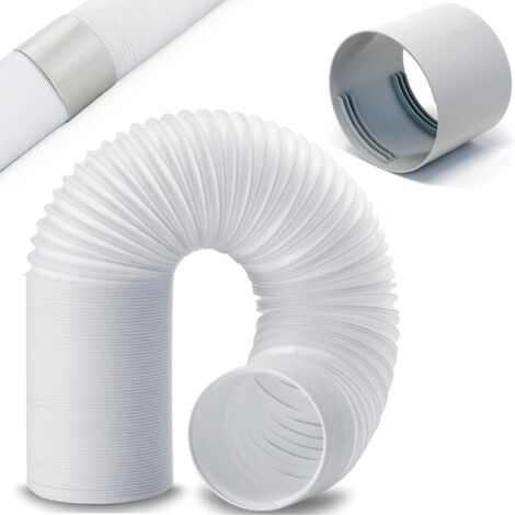 Manguera de extracción de aire acondicionado de 2 m con adaptador de Ø 150 mm, manguera de aire acondicionado, extracción de aire para aires acondicionados, secadoras, accesorios para campanas extract