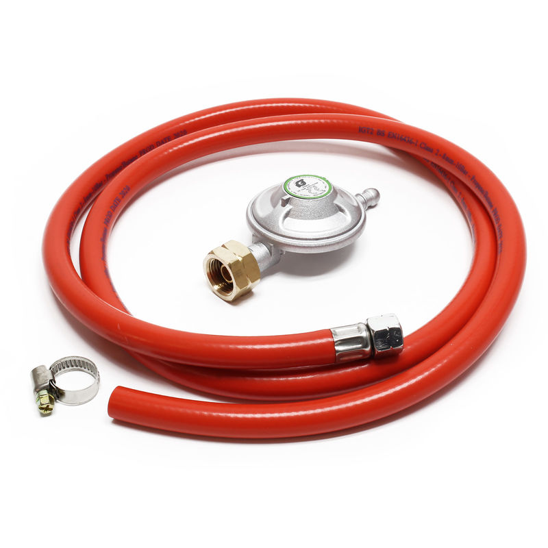 

Manguera de gas 1.5m y regulador de presión 28mbar Accesorios bombonas gas Hornillo camping Italia