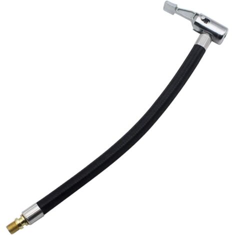 Manguera de inflado flexible de goma negra para neumáticos de coche (23,5 cm)