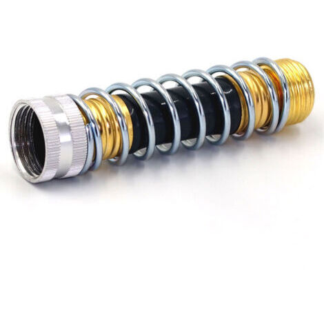 Manguera de jardín con espiral, conexión para tubos de riego, conector de sellado con protección contra torceduras y doblado, protector de tubos, compatible con todos los tubos de riego comunes de 3/4