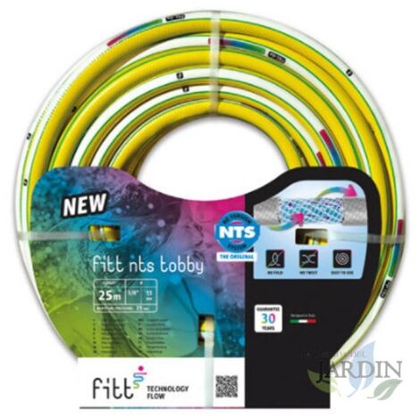 Manguera de Jardin NTS Tobby 25 mm 1'' 25 Metros  Resistente y Versatil para Riego  Alta Durabilidad y Flexibilidad